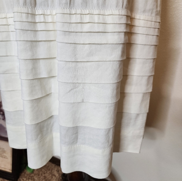 Theory Zelia Linen Blend Tiered Skirt Summer Office Lightweight Luxury Classic - Picture 12 of 14